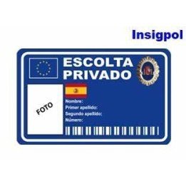 CREDENCIAL ESCOLTA PRIVADO