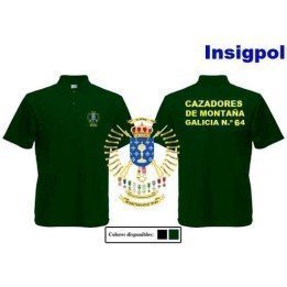 MOUNTAIN GALICIA HUNTERS REGIMENT Nº 64 POLO SHIRT
