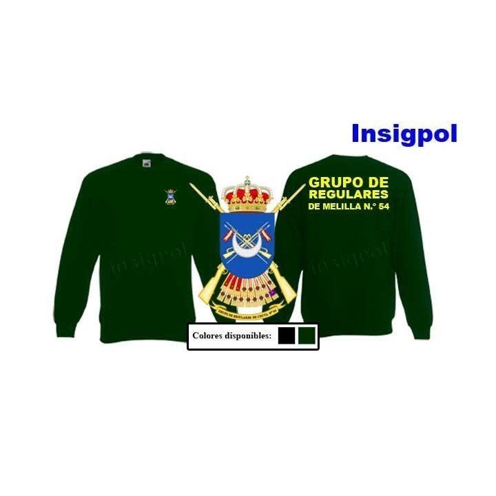 Sudadera Milittar Regulares de Melilla nº 54