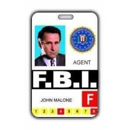 FBI JOHN MALONE ID CARD