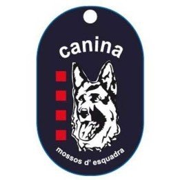 CHAPA-IDENTIFICACIÓN-MOSSOS-UNIDAD-CANINA