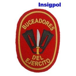 PARCHE PECHO BUCEO EJeRCITO DE TIERRA ROJO
