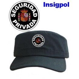 GORRA SEGURIDAD PRIVADA LEYENDA EN BLANCO