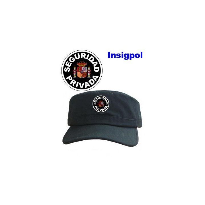 GORRA SEGURIDAD PRIVADA LEYENDA EN BLANCO