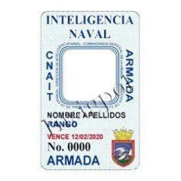 CREDENCIAL INTELIGENCIA NAVAL ARMADA DE VENEZUELA