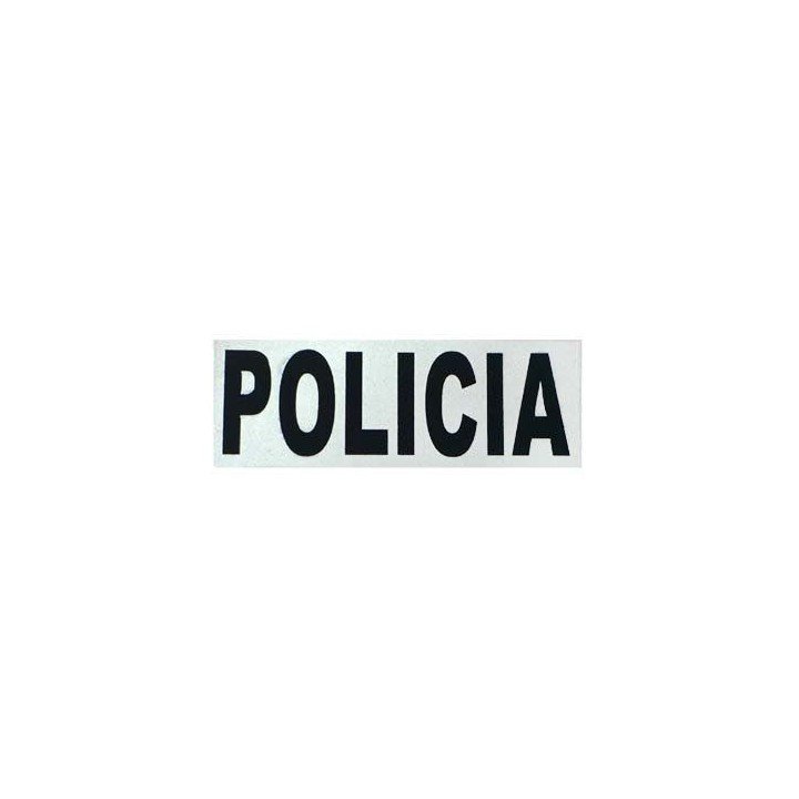 REFLECTIVE POLICE PVC CHEST PATCH