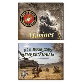 cartera billetera marines con compartimentos de alta calidad