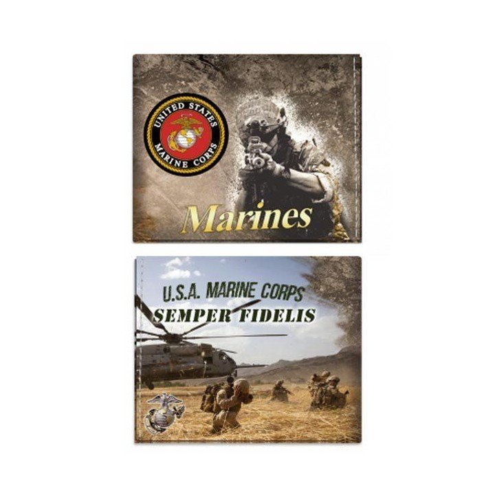 cartera billetera marines con compartimentos de alta calidad