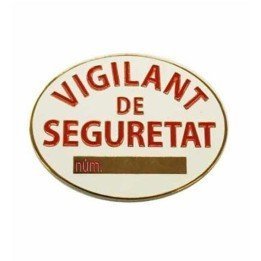 Catalan private security official badge