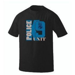 BLUE DOG K-9 UNIT BLACK T-SHIRT